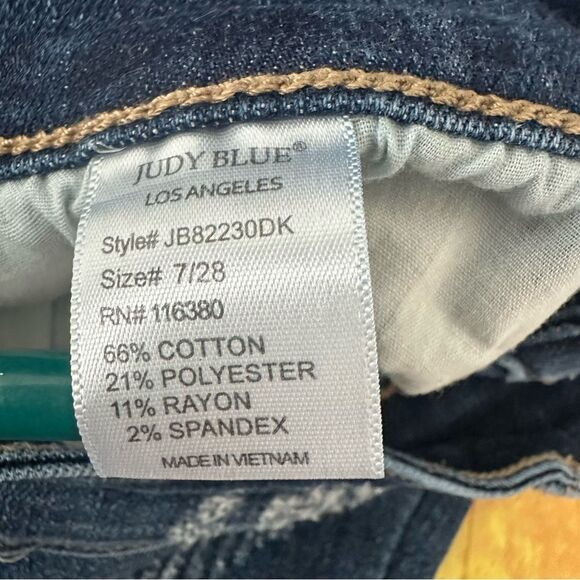 Judy Blue Jeans Skinny Fit Distressed Size 7/28 - Picture 6 of 6